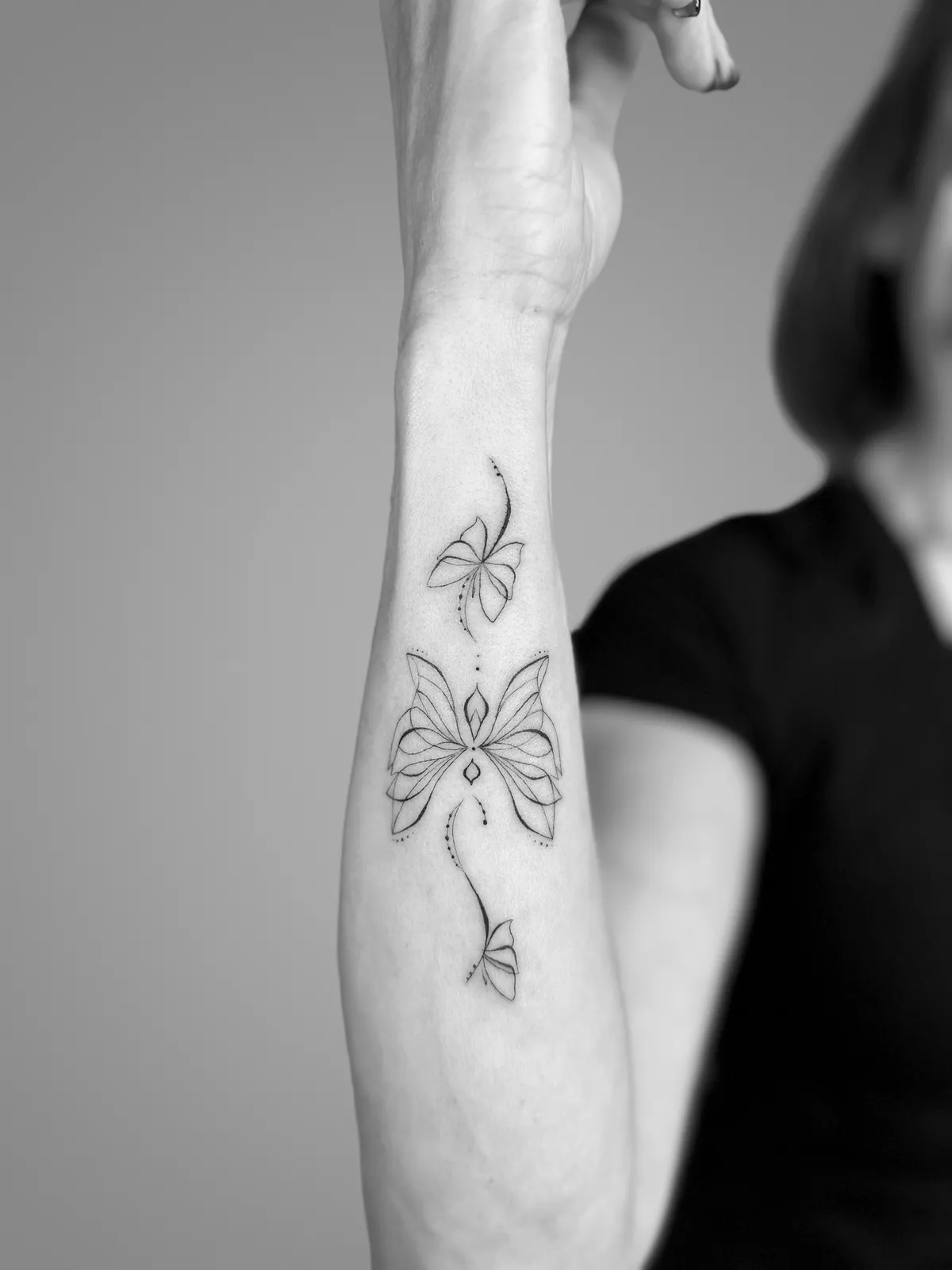 Small Forearm Butterfly — tattoo view
